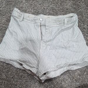Universal Thread White Striped High Waist Shorts
